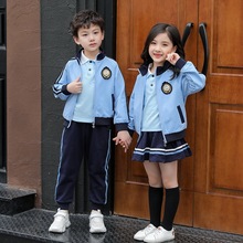 春秋儿童英伦风运动三件套中小学生学院风校服套装班服幼儿园园服