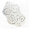 Retro decorations with gears with accessories, epoxy resin, silicone mold, handmade