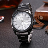 Fashionable quartz watch, steel belt, trend headband, calendar, simple and elegant design, wholesale