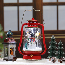聖誕桌面擺件創意聖誕禮物飄雪馬燈