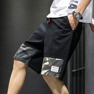 [] Fat Man Fashion Trend Camouflage Casual Pants Men's Five-point Pants Men's Shorts Workwear plus size Pure Cotton Pants