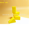 Lemon cosmetic sponge, yellow changeable triangle, does not fade