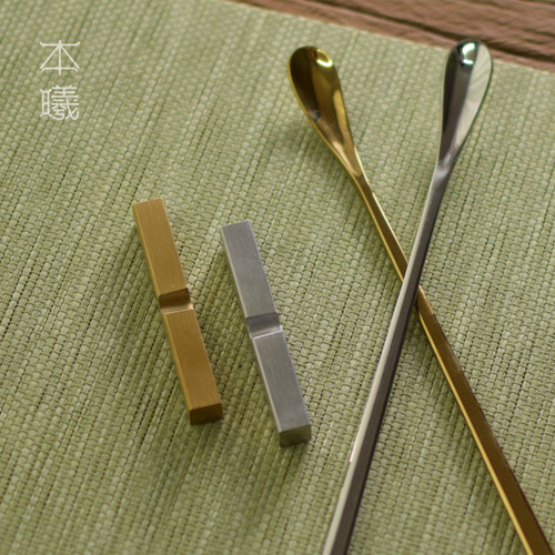 Factory direct sales stainless steel tea dial, tea pillow, small teaspoon, tea spoon, tea ceremony accessories, Kung Fu tea set, spare tea drinking tools