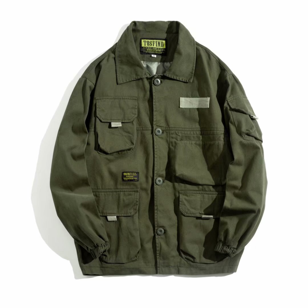 Retro jacket with pockets