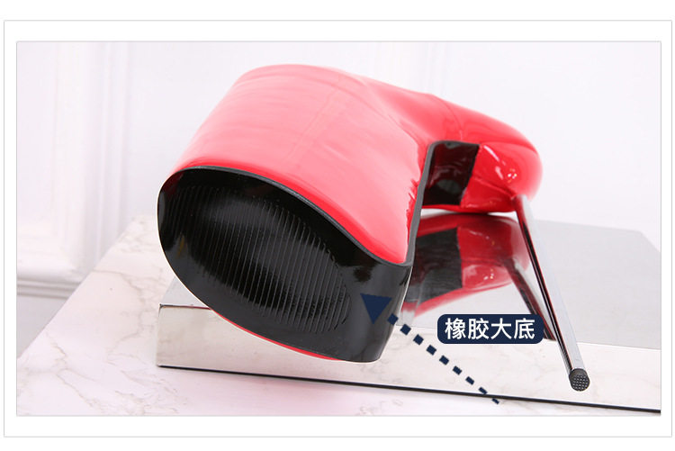 Giày cao gót nữ gót nhọn màu trơn phong cách Âu Mỹ dự tiệc — Màu đen, Màu đỏ, Đỏ đào chi tiết 6