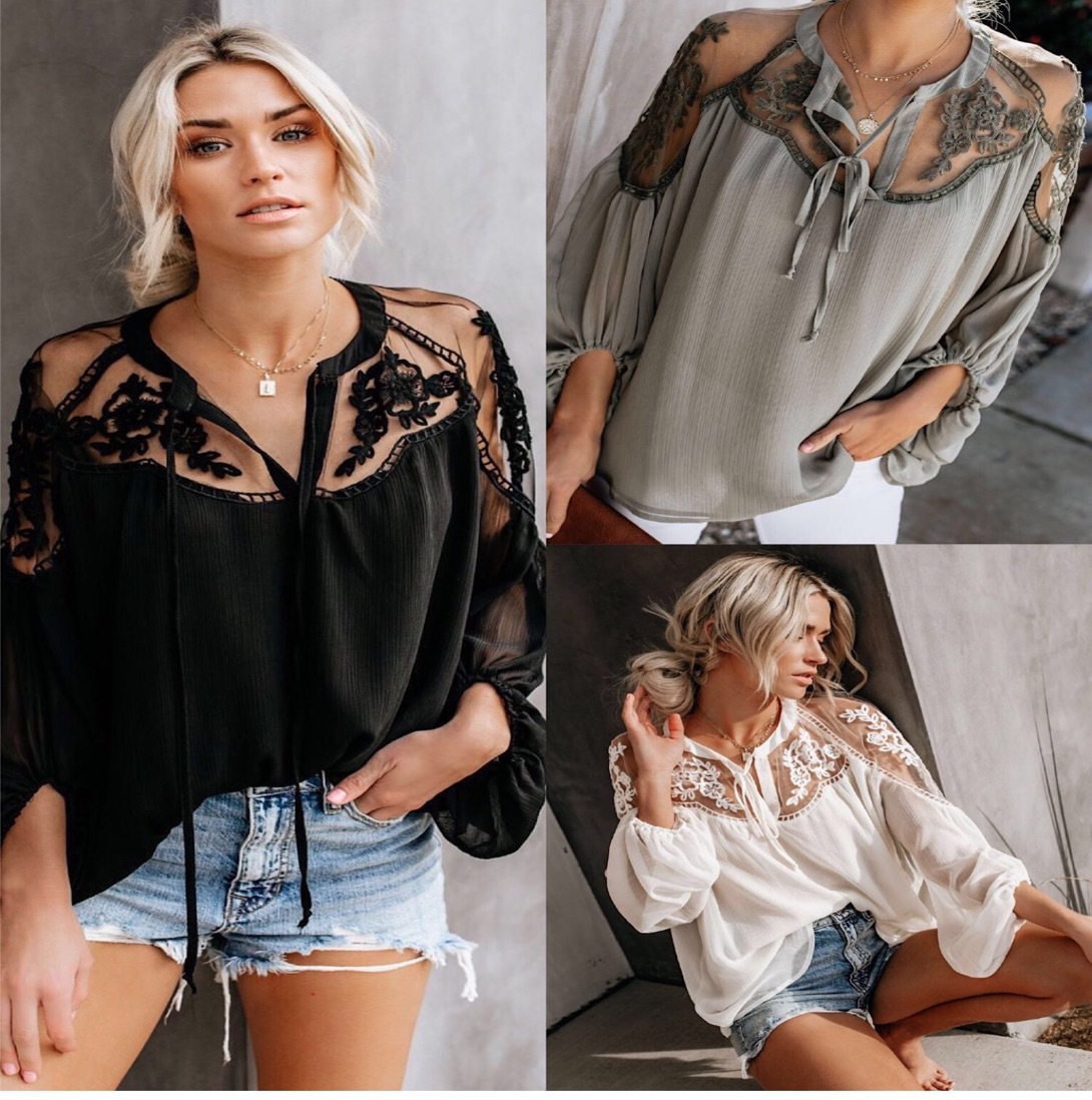 175g Weight Long Sleeve Sleeve Length Pullovers Placket Type Wholesale Women'S Streetwear Solid Color Long Sleeve Blouses