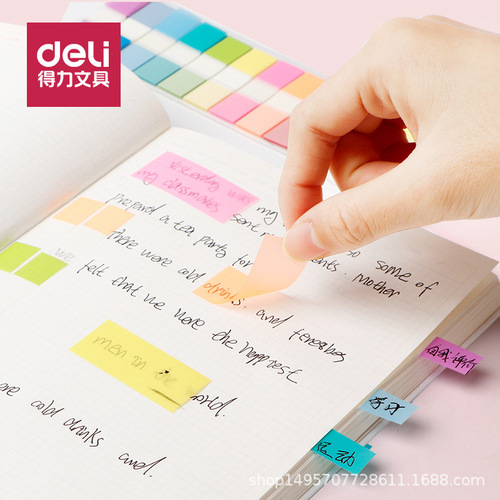 Efficient 25908 Colorful Classification Index Stickers Highlight Marking Indicator Note Pads Boxed Memo Notes