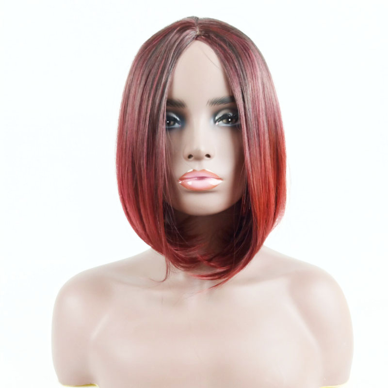 Women's Sweet Simple Style Holiday Home High Temperature Wire Centre Parting Long Straight Hair Wigs display picture 5