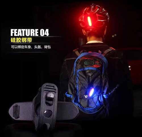 Bicycle Tail Light USB Rechargeable Warning Light Sirius Tail Light Cycling Accessories Rechargeable LED Bicycle Light