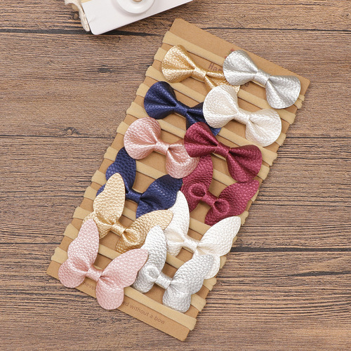 Lychee Pattern Butterfly Ear Headband Set of 12 Pieces 20616 Baby Seamless Small Hairband Nylon Elastic Headband