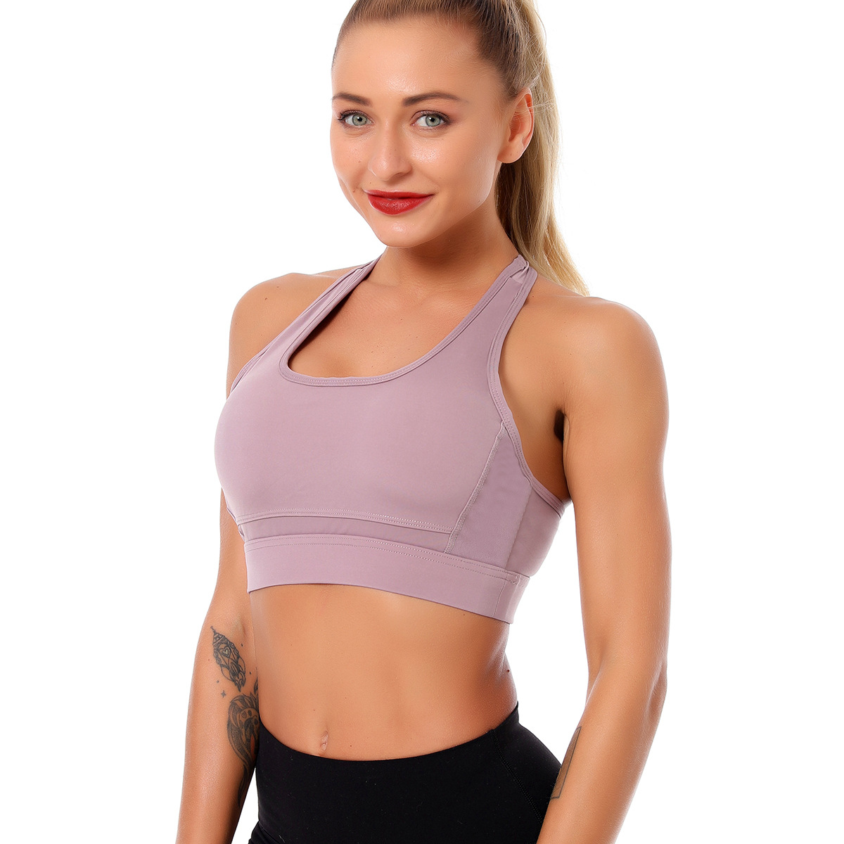 Light support cut out back sports bra NSNS47332