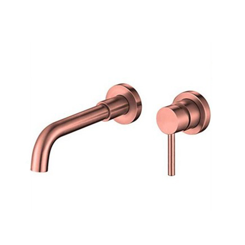 Yiyu black brass wall-mounted faucet for hand washing and washbasin, concealed washbasin faucet, cold and hot faucet undefined