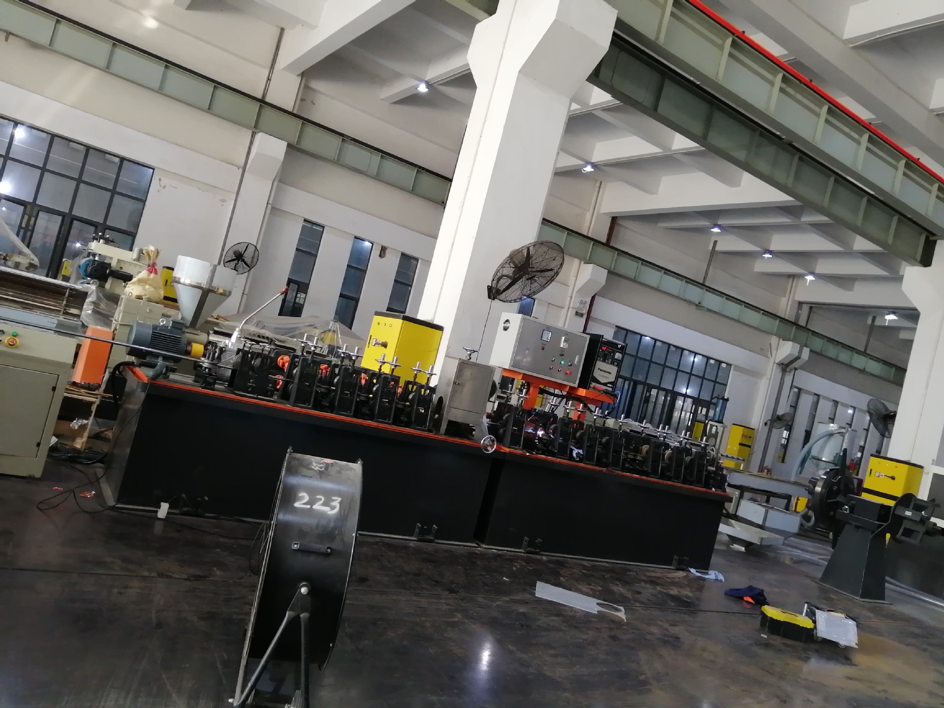 东莞厂家直销钢塑复合管挤出设备生产线