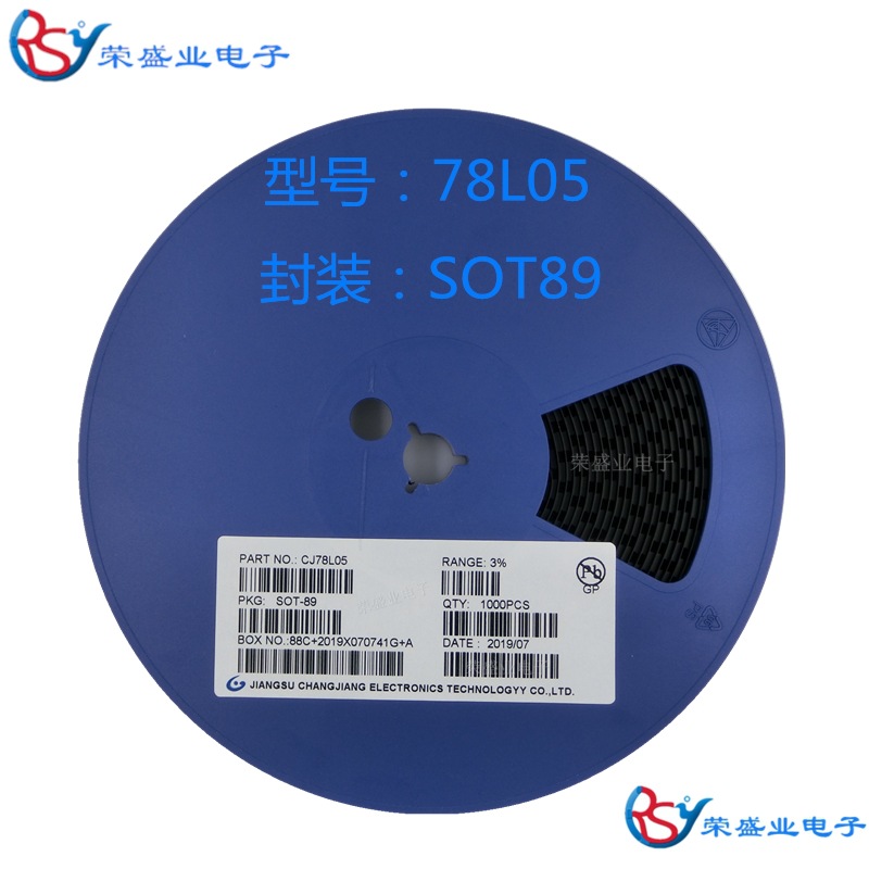 CJ78L24 78L24 SOT-89 线性稳压器(LDO)  贴片三端稳压 1000个/盘