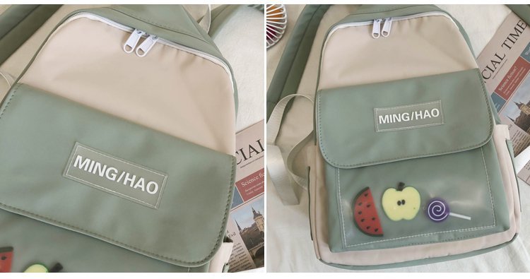 Korean College Style Creative Funny Transparent Fruit Backpack Casual Schoolbag Wholesale Nihaojewelry display picture 20
