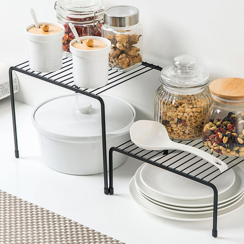 Iron and steel floor-standing single-layer storage rack spice bowl and plate holder kitchen countertop cabinet sink drain rack storage rack