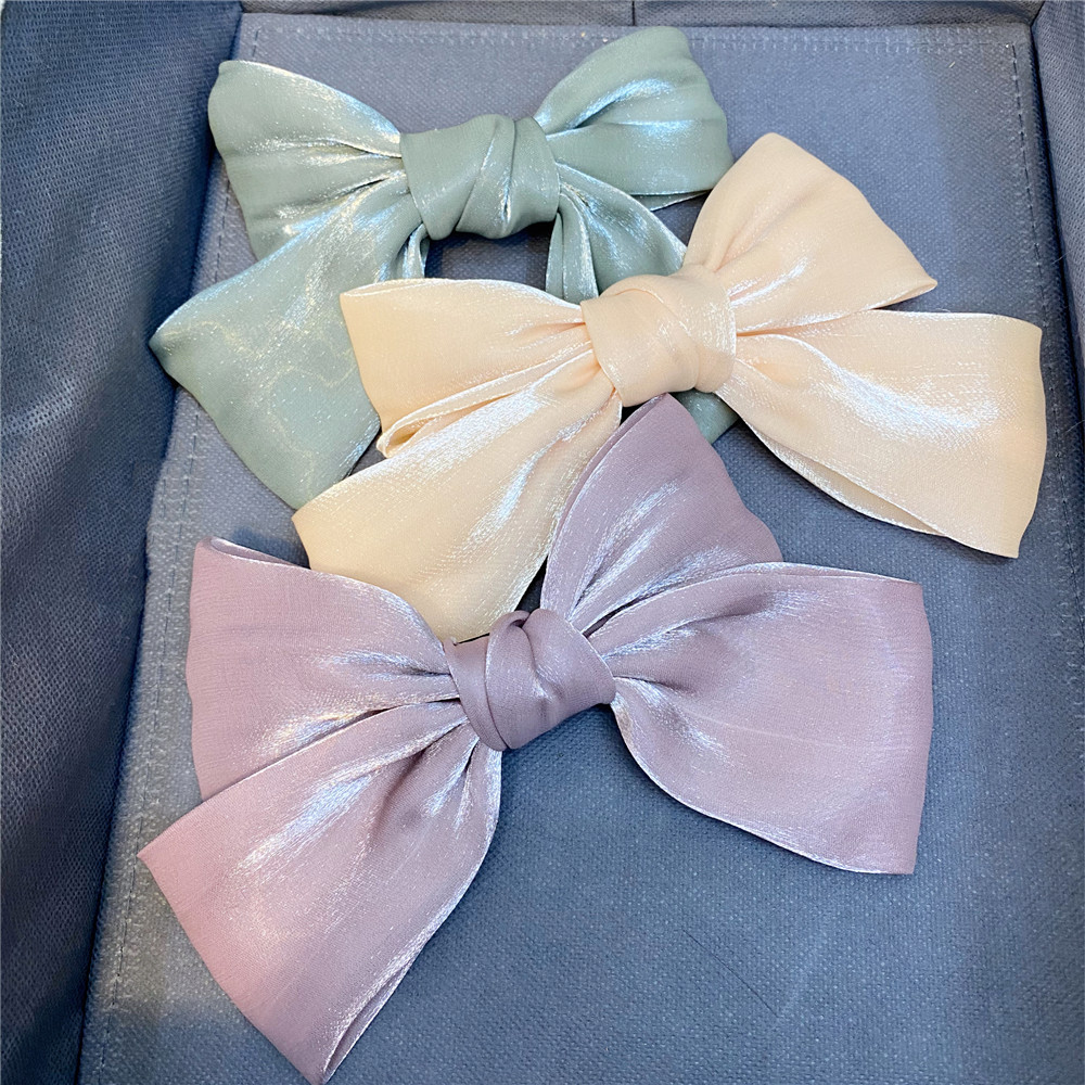 Organza Bow Sweet Hairpin display picture 5