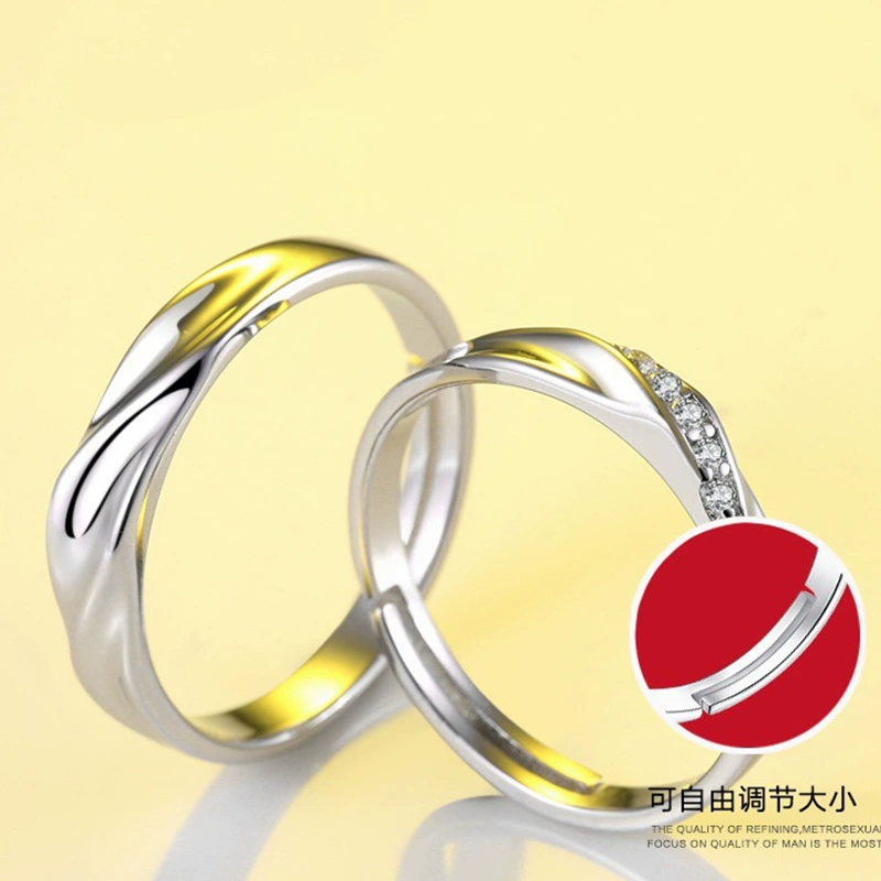 One size ring for beloved for men and women, jewelry, Korean style, Birthday gift