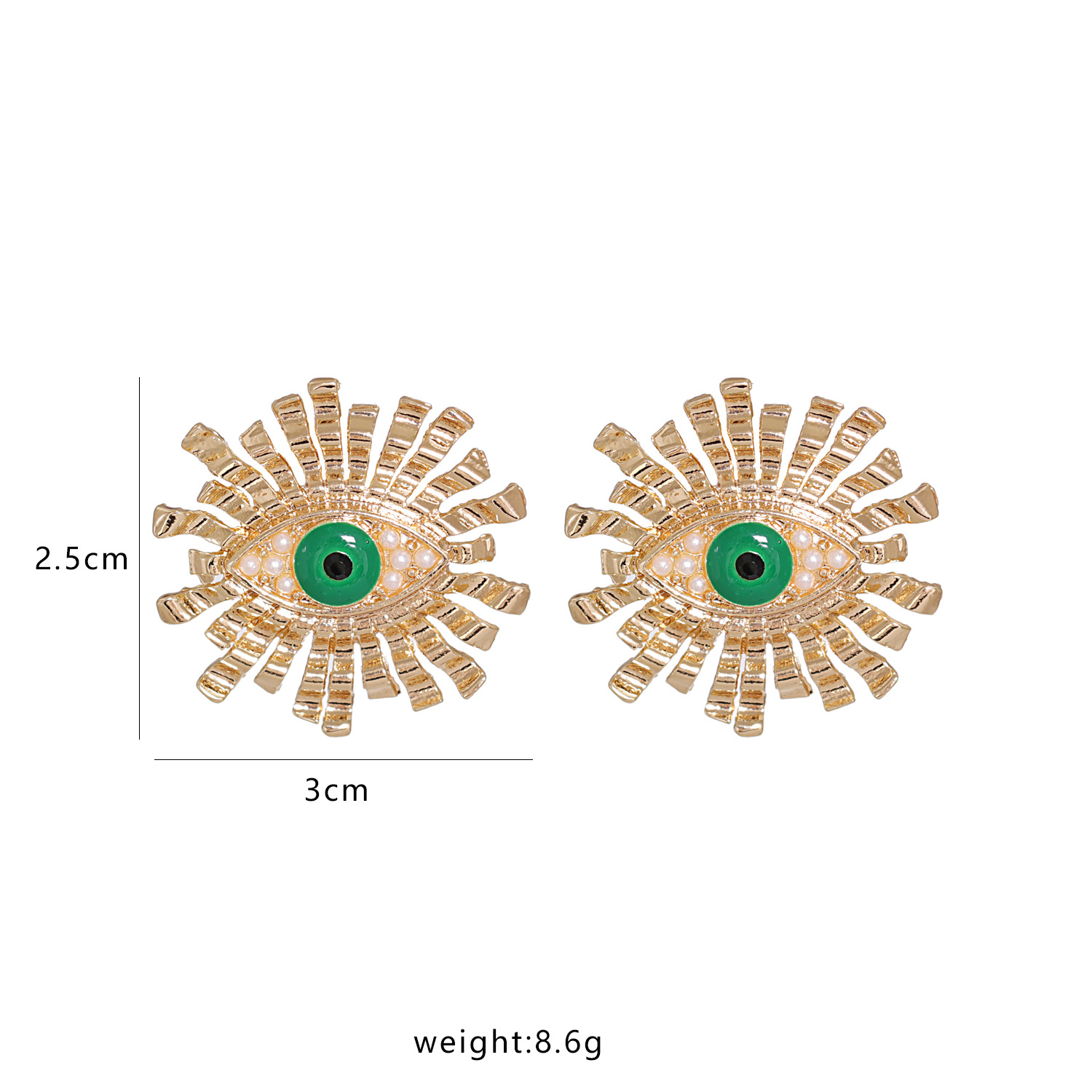 Fashion  Devil's Eye Earrings display picture 1