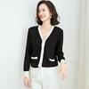 New women’s wear Korean long sleeve thin V-Neck Sweater Coat