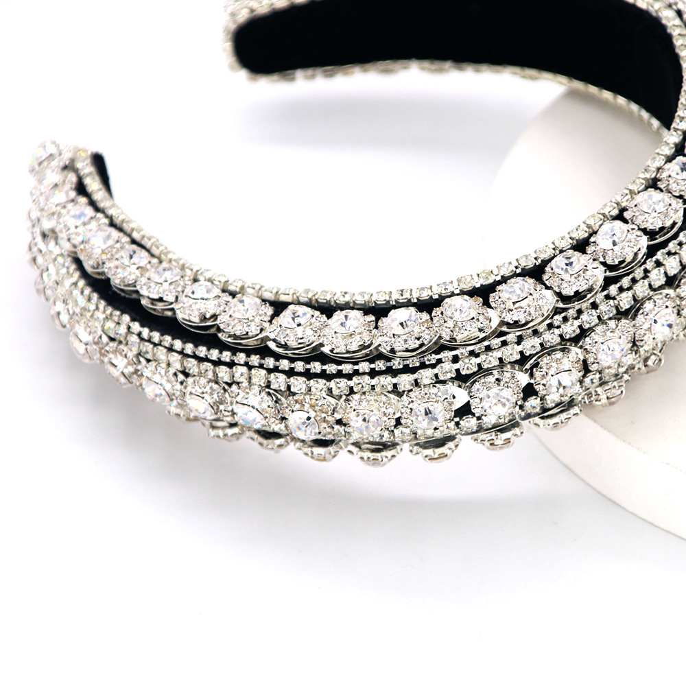 Fashion Heavy Industry Diamond Chain  Rhinestone Headband display picture 5
