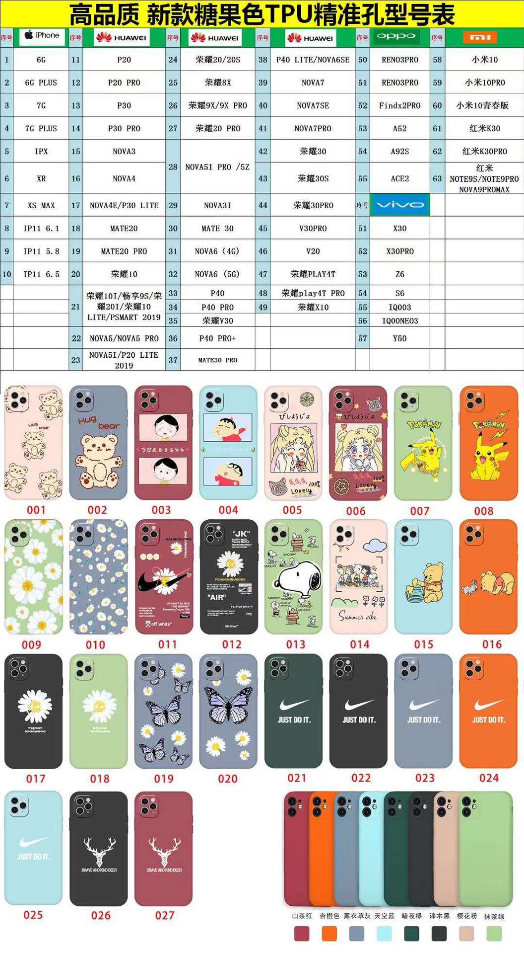 Precision Hole Mobile Phone Case Iphone 11 Huawei Oppo Vivo Xiaomi Matte Cartoon Protective Case Wholesale Nihaojewelry display picture 1