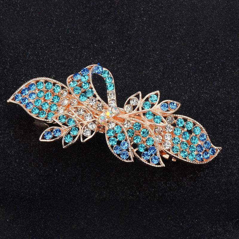Metal Hairgrip Hairpin, Korean Style Floral Barrette, Adult Decorative Clip, 9×4×4 cm
