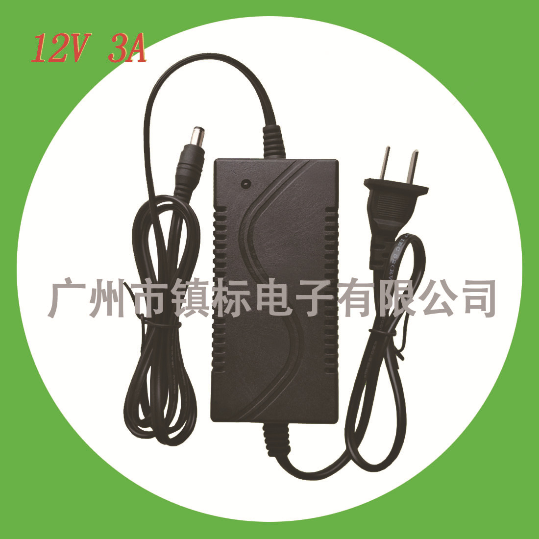 镇标12V 3A电源适配器（集成电路）双出线 ZB-D36SB-12
