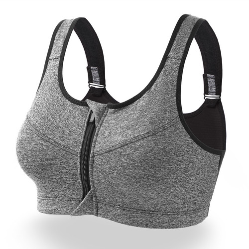 Wire-Free Professional High-Strength Level 4 Shock-Resistant Sports Bra with Front Zipper Sports Underwear