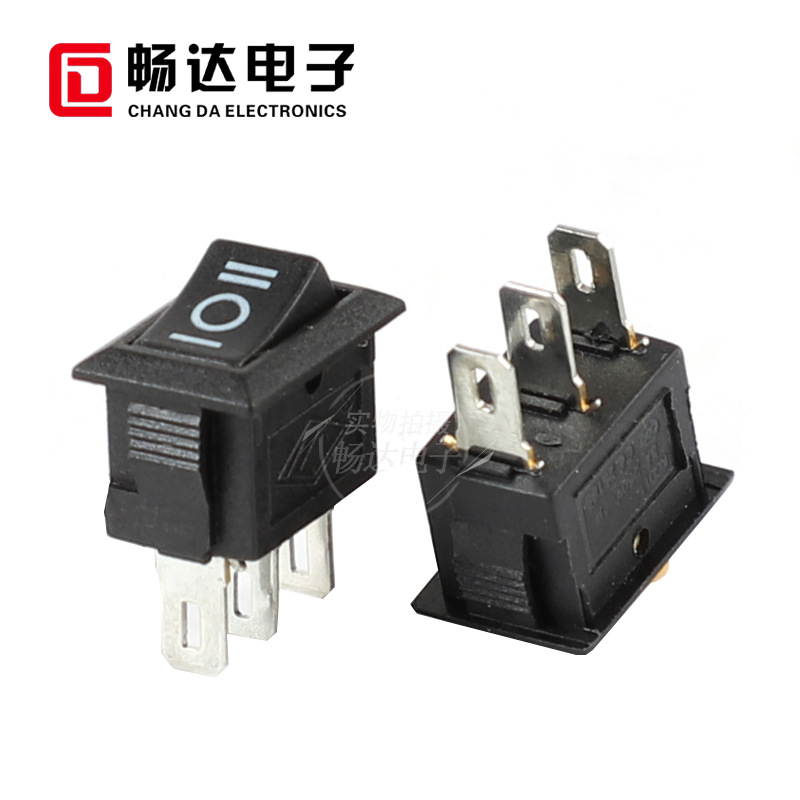 批发KCD1船型开关翘板开关10X15 15X21两脚三脚两档三档船形开关