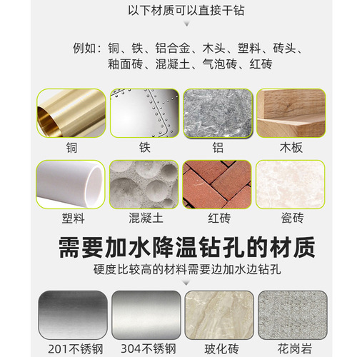 Multifunctional ceramic drill bit tile glass hole opener wall hole metal hole expander triangle woodworking overlord drill