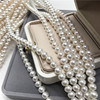 Round beads, necklace from pearl, 11m, wholesale