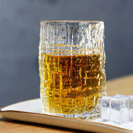 树纹杯日式初云酒杯玻璃水杯茶杯洋酒杯威士忌杯日本锤纹ins啤酒