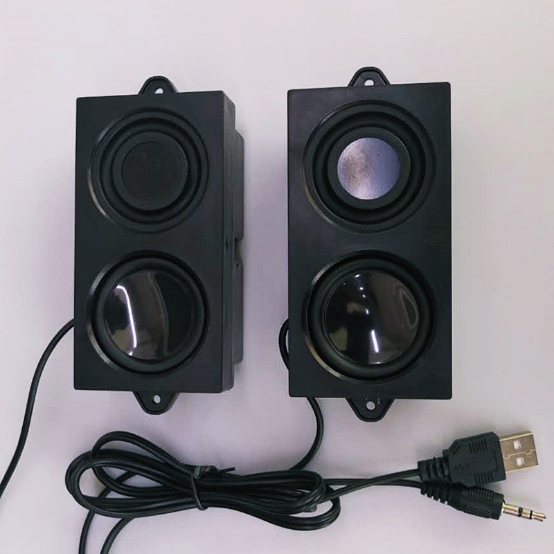 粘贴式电脑音箱双喇叭多煤体发烧低音炮音响桌面USB音箱厂家直销|ms