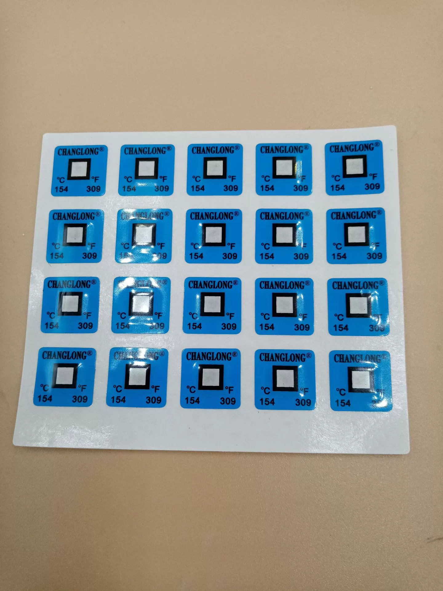 HQS-154 степень необратимого измерения температуры патч Индикатор температуры обесцвечивание температурная палочка полоса для измерения температуры бумага для измерения температуры карта