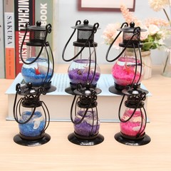 Creative Wax Art Horse Lantern Retro Handheld Candle Stand Metal Horse Lantern Ornament Oil Lamp Ornament Children's Day Gift