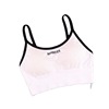 Street sports bra with letters, breast pads, push up T-shirt, underwear, European style, lifting effect