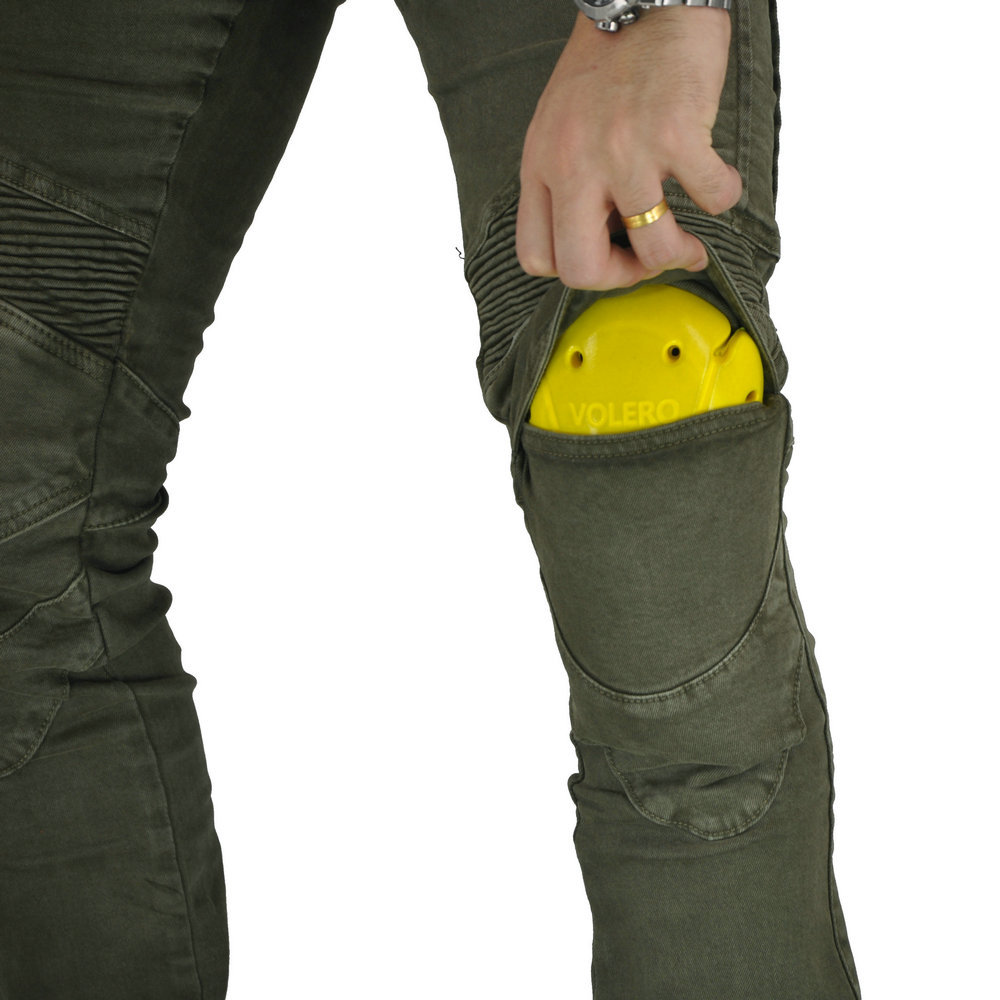 Pantalones de montar a caballo de la motocicleta directa de la fábrica pantalones vaqueros de los hombres resistentes a la caída de la carretera verano cuatro estaciones pantalones casuales de la motocicleta pantalones elásticos