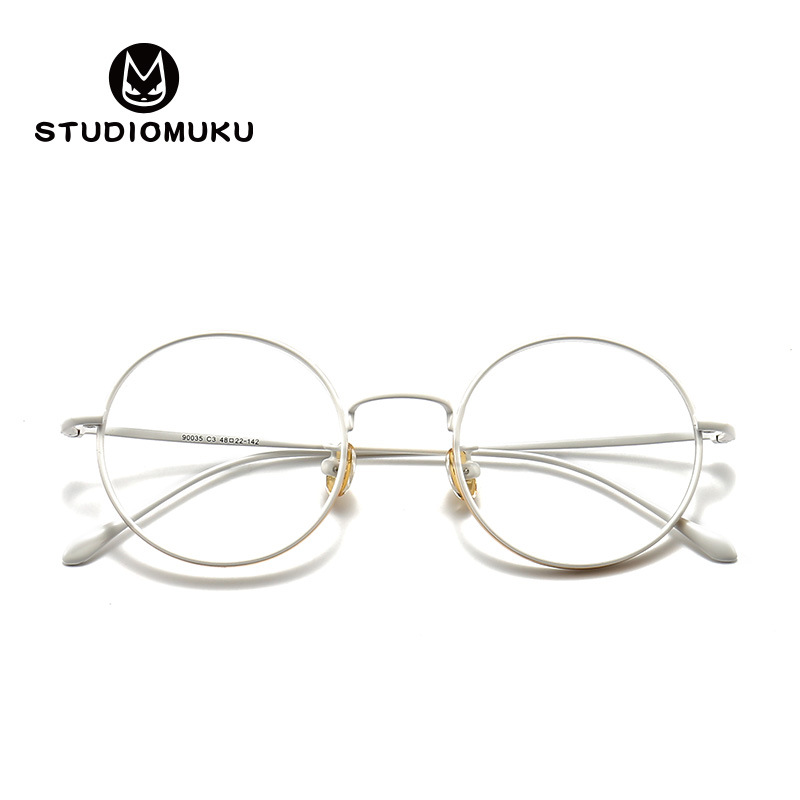 STUDIOMUKU mu fresco borde grueso miopía gafas marco de los hombres marco cuadrado cara-mostrando gafas pequeñas mujeres pueden igualar la altura image 6