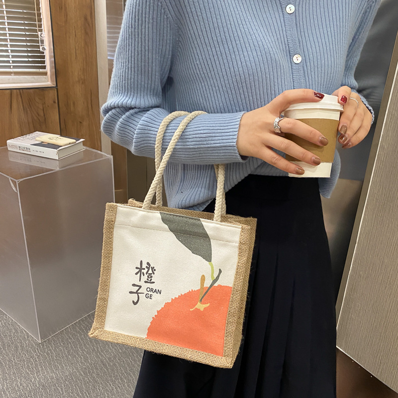 iins Large Capacity Canvas Handbag 2020 Autumn and Winter New Korean Style Trendy Artistic Simple Canvas Bag Personalized Small Bag