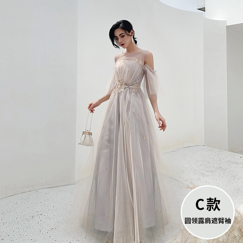 bridesmaid dresses covering arms Amsale Bridesmaid Dress P723S Mauve
