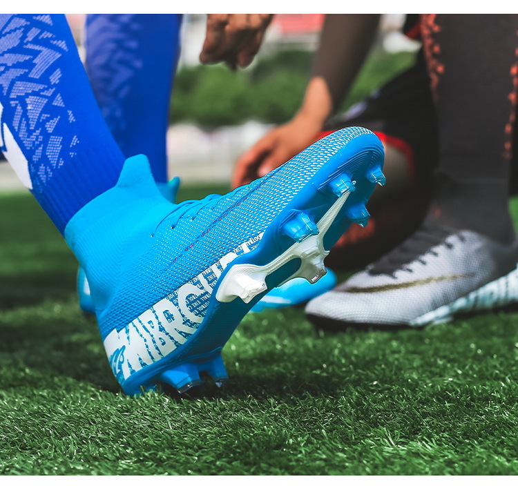 Scarpe da calcio con punte transfrontaliere per bambini e uomini Stivali da commercio estero con punta alta Primavera ed estate_voghion.com