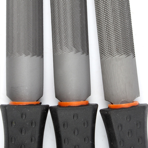 Meike 8-inch fitter's file steel file set medium-toothed coarse-toothed fine-toothed triangular square flat semicircular file