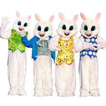 跨境貨源可壓縮復活節馬甲兔表演服兔子行走人偶服裝吉祥物角色兔