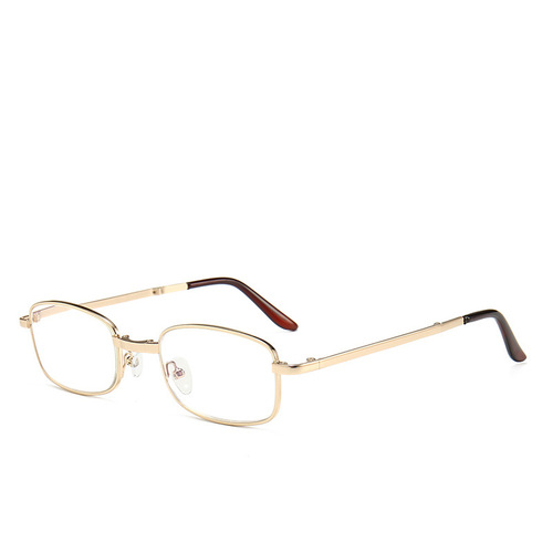 New European and American Cross-Border Folding Presbyopic Glasses for Men – Metal Anti-Blue Light Presbyopic Eyewear, Portable Design for Seniors – Factory Wholesale