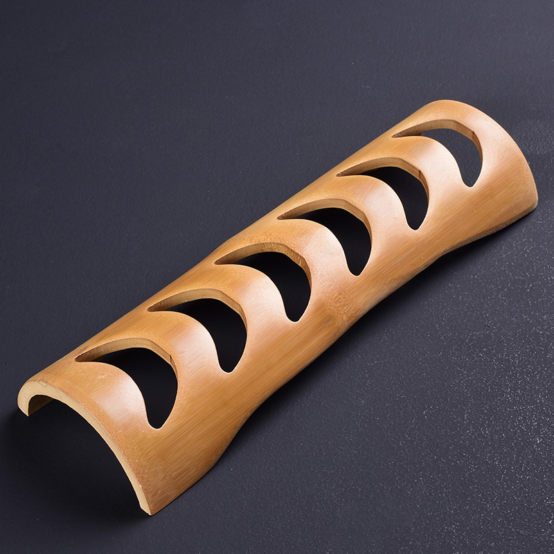 Taza de té titular accesorios de bambú juego de té de Kung Fu ceremonia del té juego de té cero juego de almacenamiento de madera maciza drenaje juego de té accesorios ganar artesanía