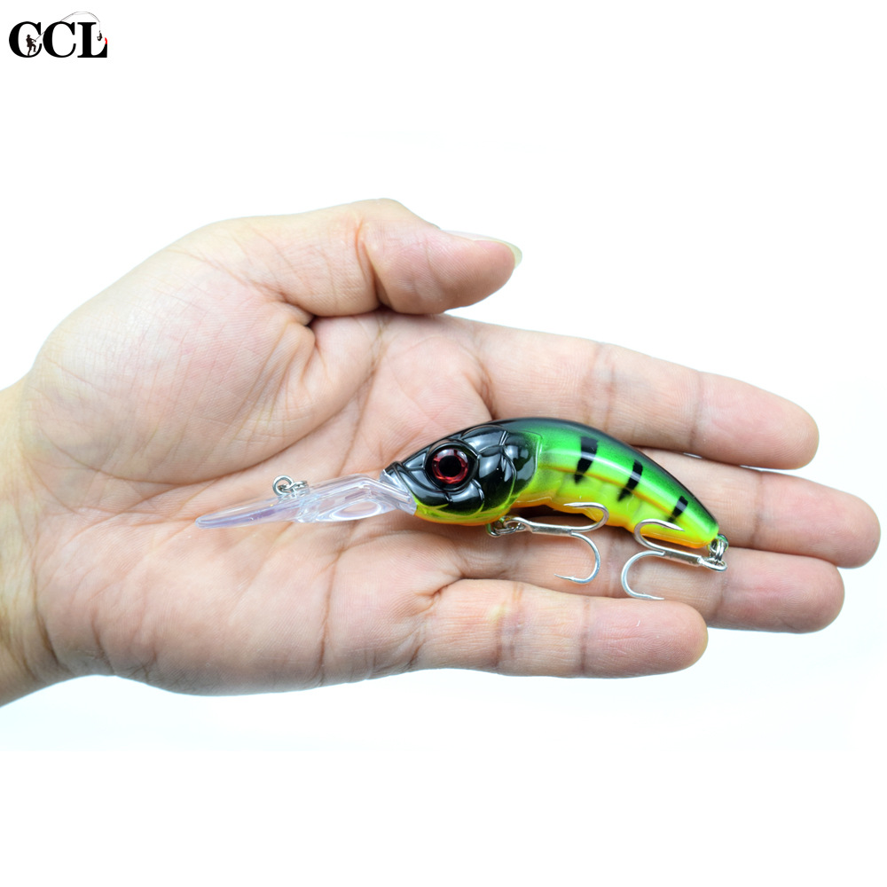 Small Shallow Diving Crankbaits Hard Plastic Minnow Baits Fresh Water Bass Swimbait Tackle Gear