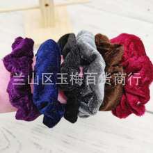 一元绒布圈发圈 弹力绒布头绳 1元2元饰品货源