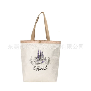 厂家直销新款水洗杜邦纸购物袋 环保抗撕裂特卫强手提袋 handbag