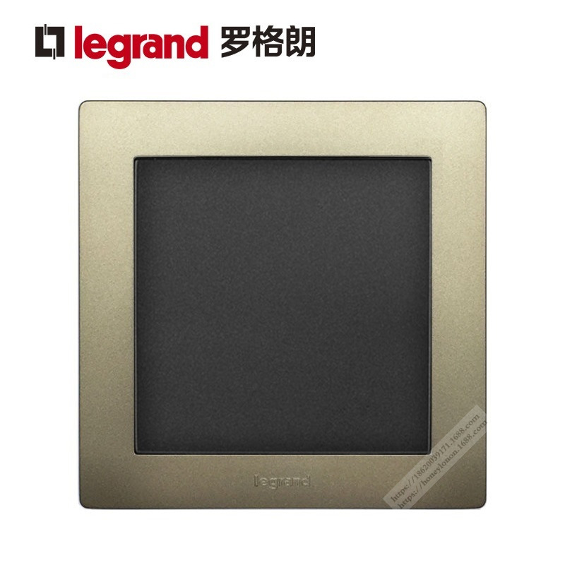 Legrand/罗格朗 逸享系列 空白面板 (黑色+缎沙金)X400-C